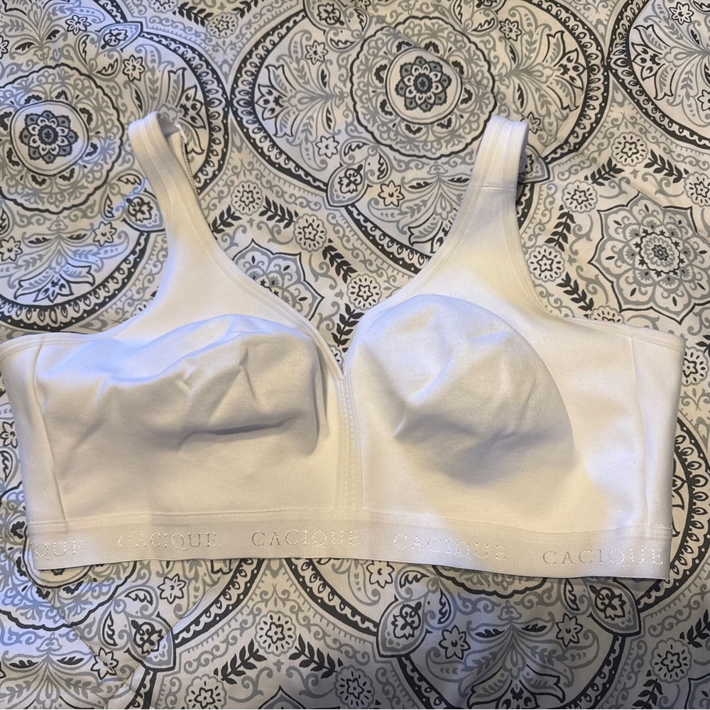 Cacique Ivory Satin Bra
